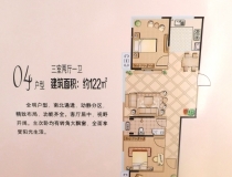 三室两厅一卫122平米